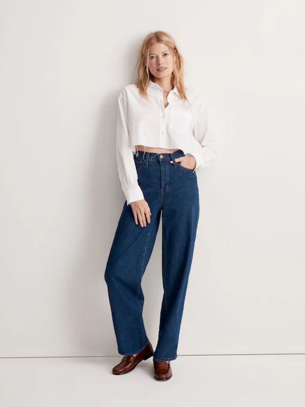 Madewell The Perfect Vintage Wide- Leg Jean in Fairdale Wash